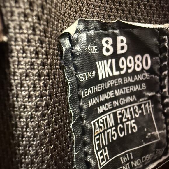 Justin Gypsy Western Work Boots Women size 8B Steel Toe Brown Leather Cowgirl - Picture 12 of 12